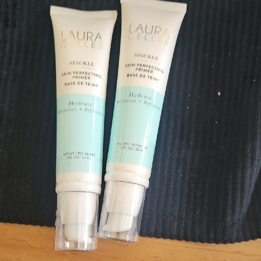 Laura Geller Spackle Primer in Aqua and White